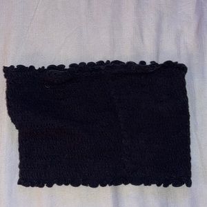 Small black crop top